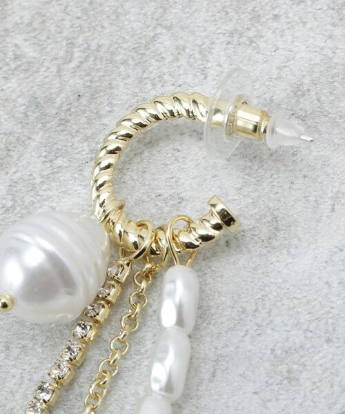 COUP DE CHANCE / クードシャンス ピアス・イヤリング | パール＆グリッターのフリンジピアス | 詳細3