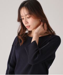 ★美品 COUP DE CHANCE クードシャンス 黒 ニット・セーター S アンゴラ混／ヒップ丈／日本製】ニットプルオーバー（ニット