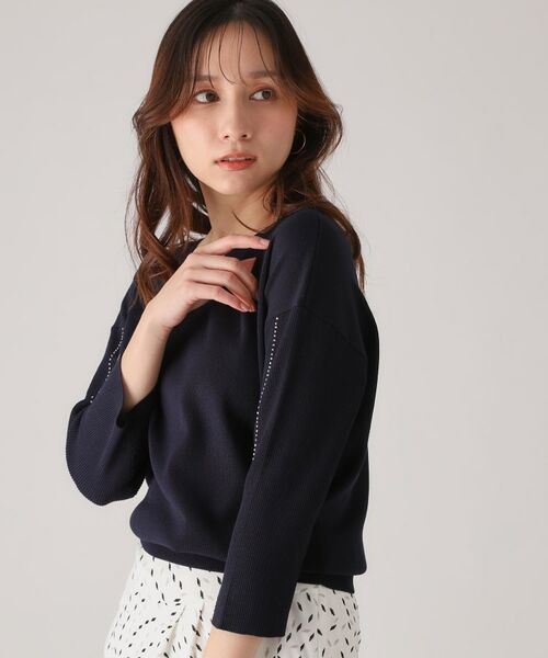 COUP DE CHANCE / クードシャンス ニット・セーター | 【洗える】ビーズ刺しゅうニットトップス | 詳細12