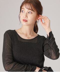 COUP DE CHANCE / クードシャンス カットソー | 【洗える／レイヤードスタイル】ラメプルオーバー