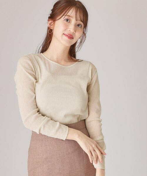 COUP DE CHANCE / クードシャンス カットソー | 【洗える／レイヤードスタイル】ラメプルオーバー | 詳細5