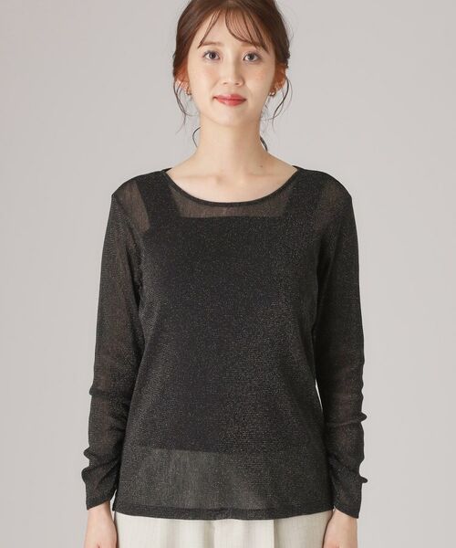 COUP DE CHANCE / クードシャンス カットソー | 【洗える／レイヤードスタイル】ラメプルオーバー | 詳細9