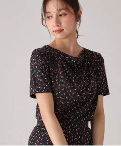 COUP DE CHANCE / クードシャンス カットソー | 【洗える／日本製】ジオメトリック柄カットソー