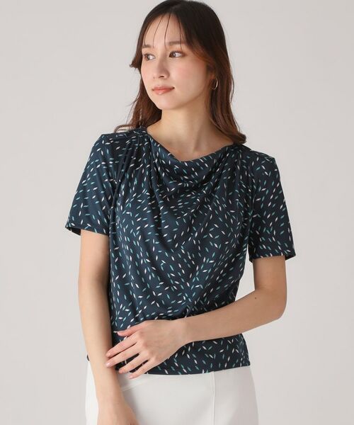 COUP DE CHANCE / クードシャンス カットソー | 【洗える/日本製】ジオメトリック柄カットソー | 詳細13