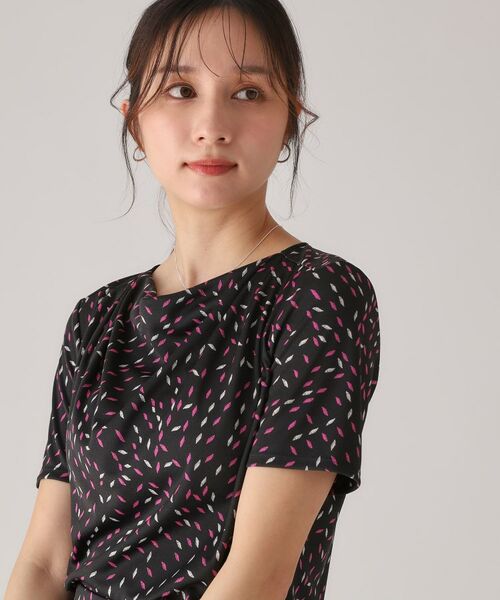 COUP DE CHANCE / クードシャンス カットソー | 【洗える/日本製】ジオメトリック柄カットソー | 詳細5