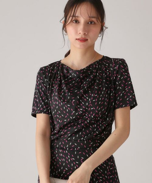 COUP DE CHANCE / クードシャンス カットソー | 【洗える/日本製】ジオメトリック柄カットソー | 詳細6