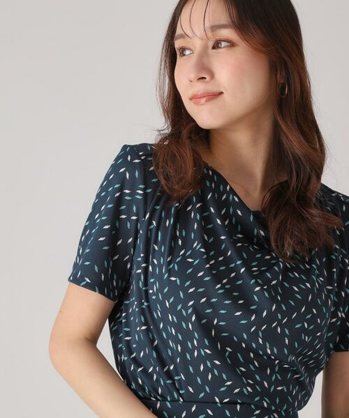 COUP DE CHANCE / クードシャンス カットソー | 【洗える/日本製】ジオメトリック柄カットソー | 詳細9