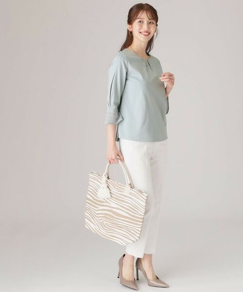 COUP DE CHANCE / クードシャンス シャツ・ブラウス | 【洗える/日本製/きれいめジャージ素材】レース使いプルオーバー | 詳細11