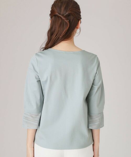 COUP DE CHANCE / クードシャンス シャツ・ブラウス | 【洗える/日本製/きれいめジャージ素材】レース使いプルオーバー | 詳細15