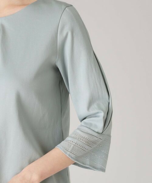 COUP DE CHANCE / クードシャンス シャツ・ブラウス | 【洗える/日本製/きれいめジャージ素材】レース使いプルオーバー | 詳細17