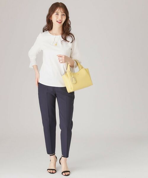 COUP DE CHANCE / クードシャンス シャツ・ブラウス | 【洗える/日本製/きれいめジャージ素材】レース使いプルオーバー | 詳細3