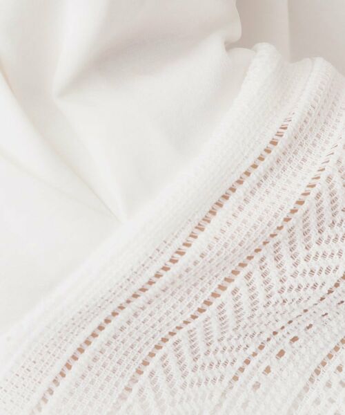 COUP DE CHANCE / クードシャンス シャツ・ブラウス | 【洗える/日本製/きれいめジャージ素材】レース使いプルオーバー | 詳細4