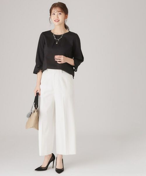 COUP DE CHANCE / クードシャンス シャツ・ブラウス | 【洗える/日本製/きれいめジャージ素材】レース使いプルオーバー | 詳細6