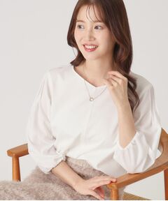 COUP DE CHANCE / クードシャンス カットソー | 【洗える／日本製／袖の異素材使い】ジャージプルオーバー