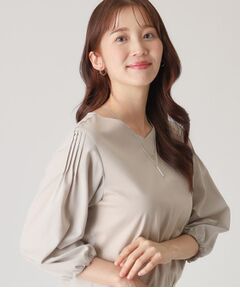 COUP DE CHANCE / クードシャンス カットソー | 【洗える／日本製／袖の異素材使い】ジャージプルオーバー