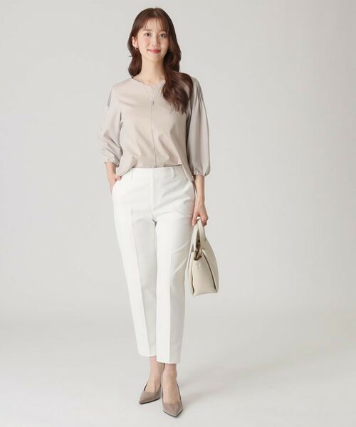 COUP DE CHANCE / クードシャンス カットソー | 【洗える/日本製/袖の異素材使い】ジャージプルオーバー | 詳細11