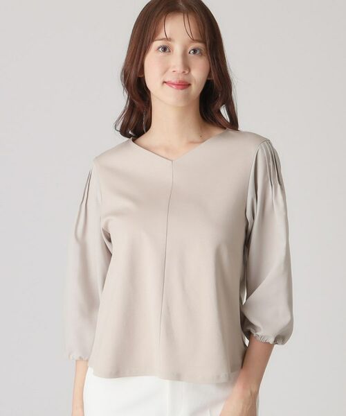 COUP DE CHANCE / クードシャンス カットソー | 【洗える/日本製/袖の異素材使い】ジャージプルオーバー | 詳細12