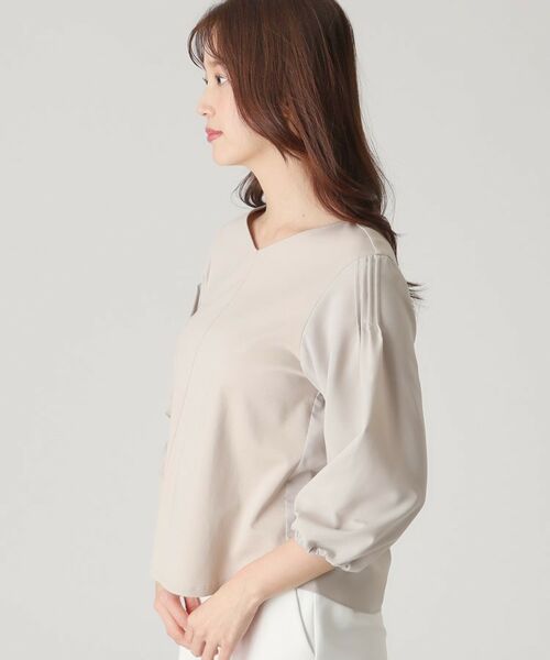 COUP DE CHANCE / クードシャンス カットソー | 【洗える/日本製/袖の異素材使い】ジャージプルオーバー | 詳細14