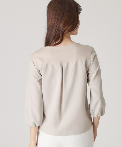 COUP DE CHANCE / クードシャンス カットソー | 【洗える/日本製/袖の異素材使い】ジャージプルオーバー | 詳細15