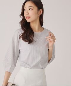 COUP DE CHANCE / クードシャンス カットソー | 【洗える／日本製／】ストライプ柄ジャージのトップス