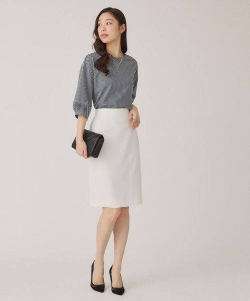 COUP DE CHANCE / クードシャンス カットソー | 【洗える／日本製／】ストライプ柄ジャージのトップス | 詳細15