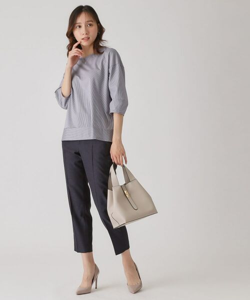 COUP DE CHANCE / クードシャンス カットソー | 【洗える／日本製／】ストライプ柄ジャージのトップス | 詳細23