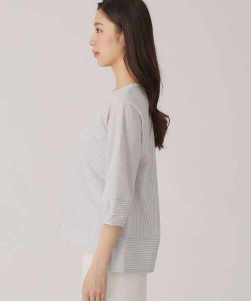 COUP DE CHANCE / クードシャンス カットソー | 【洗える／日本製／】ストライプ柄ジャージのトップス | 詳細30