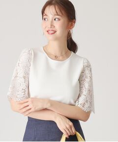 COUP DE CHANCE / クードシャンス ニット・セーター | 【洗える】華やかなレース袖ニットトップス
