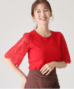 COUP DE CHANCE / クードシャンス ニット・セーター | 【洗える】華やかなレース袖ニットトップス