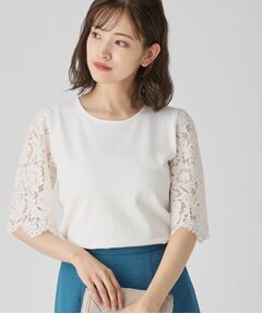 COUP DE CHANCE / クードシャンス ニット・セーター | 【洗える】華やかなレース袖ニットトップス