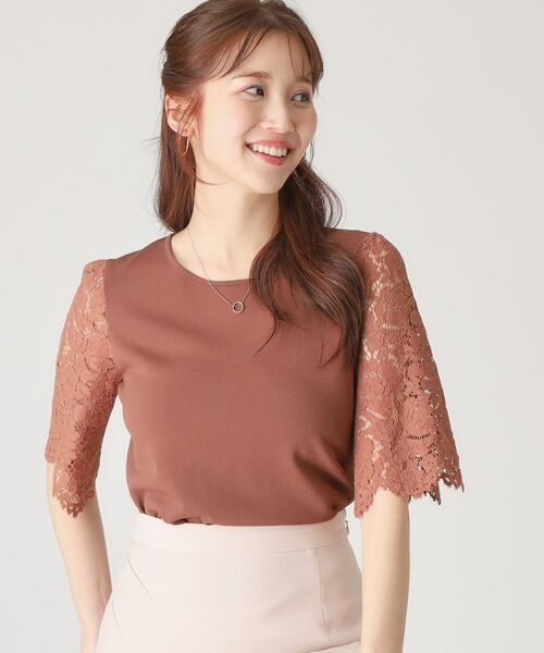 COUP DE CHANCE / クードシャンス ニット・セーター | 【洗える】華やかなレース袖ニットトップス | 詳細12