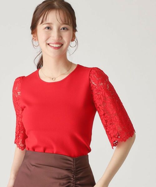 COUP DE CHANCE / クードシャンス ニット・セーター | 【洗える】華やかなレース袖ニットトップス | 詳細17