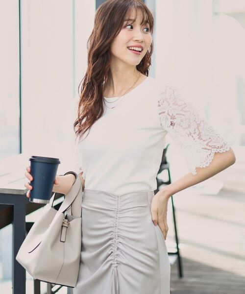 COUP DE CHANCE / クードシャンス ニット・セーター | 【洗える】華やかなレース袖ニットトップス | 詳細2