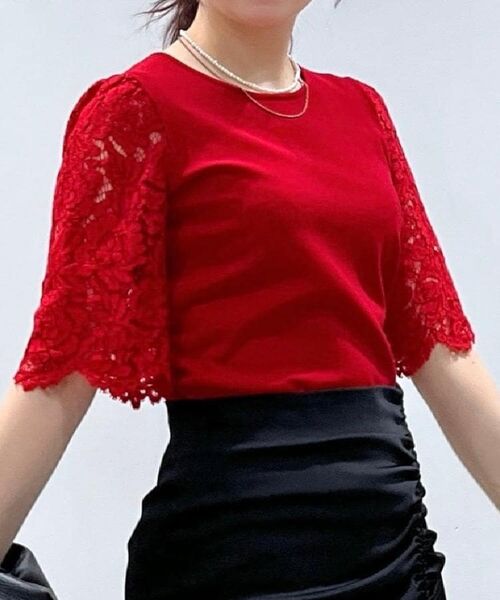 COUP DE CHANCE / クードシャンス ニット・セーター | 【洗える】華やかなレース袖ニットトップス | 詳細20