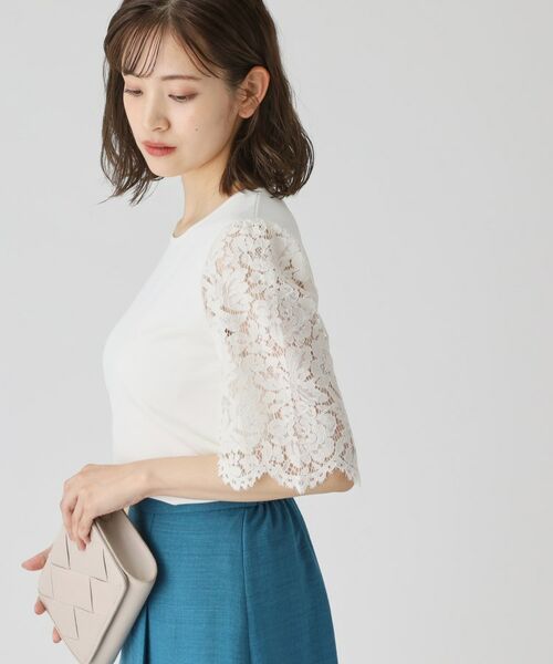 COUP DE CHANCE / クードシャンス ニット・セーター | 【洗える】華やかなレース袖ニットトップス | 詳細24