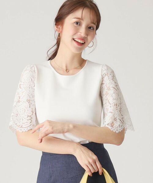 COUP DE CHANCE / クードシャンス ニット・セーター | 【洗える】華やかなレース袖ニットトップス | 詳細4
