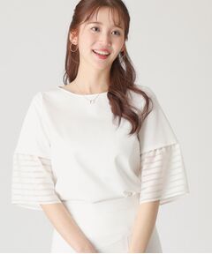 COUP DE CHANCE / クードシャンス カットソー | 【洗える／日本製】袖デザインのジャージプルオーバー