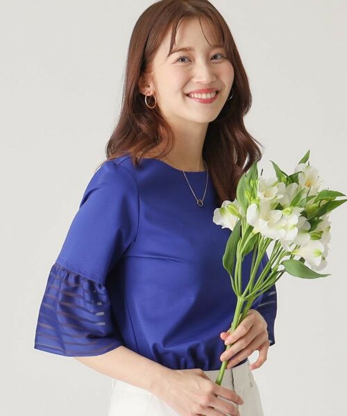 COUP DE CHANCE / クードシャンス カットソー | 【洗える/日本製】袖デザインのジャージプルオーバー | 詳細16