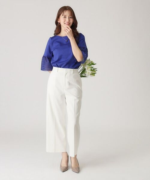 COUP DE CHANCE / クードシャンス カットソー | 【洗える/日本製】袖デザインのジャージプルオーバー | 詳細17