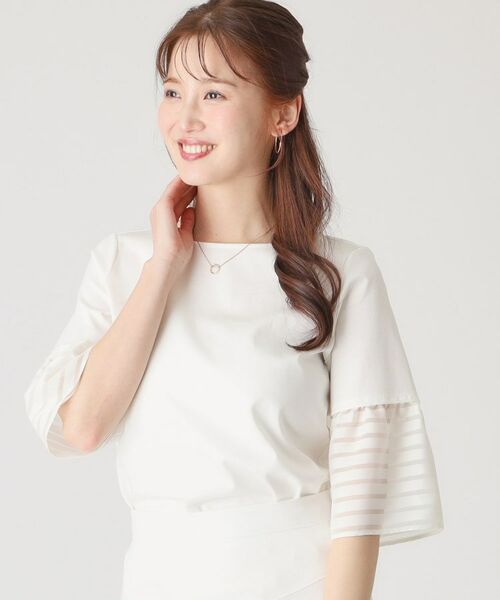 COUP DE CHANCE / クードシャンス カットソー | 【洗える/日本製】袖デザインのジャージプルオーバー | 詳細2