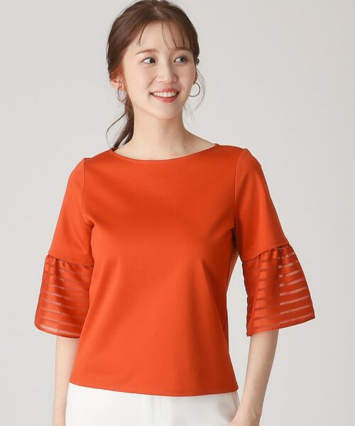 COUP DE CHANCE / クードシャンス カットソー | 【洗える/日本製】袖デザインのジャージプルオーバー | 詳細20