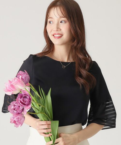 COUP DE CHANCE / クードシャンス カットソー | 【洗える/日本製】袖デザインのジャージプルオーバー | 詳細6