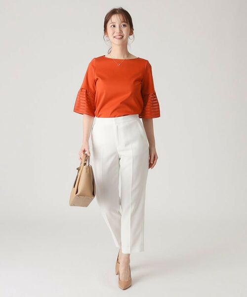 COUP DE CHANCE / クードシャンス カットソー | 【洗える/日本製】袖デザインのジャージプルオーバー | 詳細9