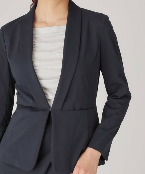 COUP DE CHANCE / クードシャンス ノーカラージャケット | 【洗える/日本製】ショールカラージャケット | 詳細25