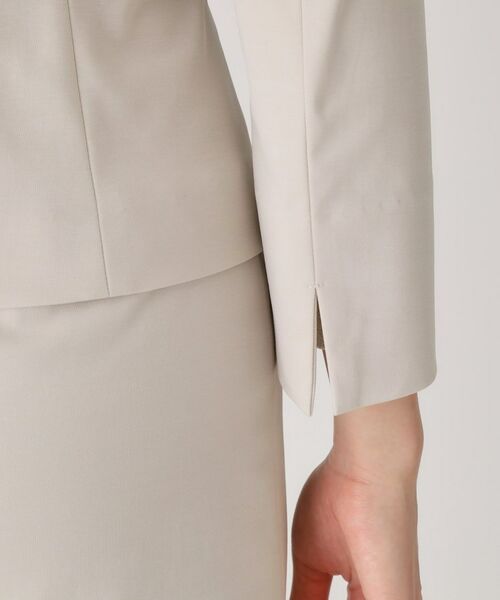 COUP DE CHANCE / クードシャンス ノーカラージャケット | 【洗える／日本製】細見えカラーレスジャケット | 詳細26