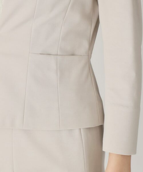 COUP DE CHANCE / クードシャンス ノーカラージャケット | 【洗える／日本製】細見えカラーレスジャケット | 詳細29