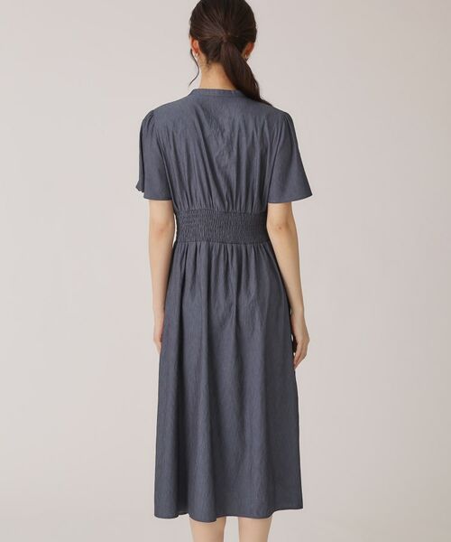 COUP DE CHANCE / クードシャンス ミニ丈・ひざ丈ワンピース | 【洗える/裏なし】ゴムシャーリングデザインのワンピース | 詳細15