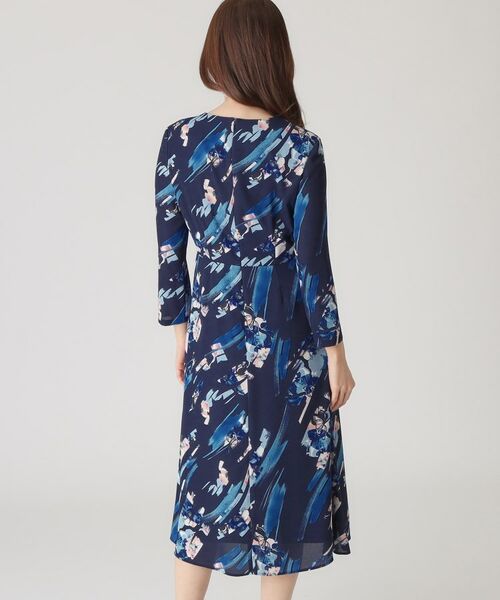 COUP DE CHANCE / クードシャンス ミニ丈・ひざ丈ワンピース | 【洗える／日本製】変形フラワー柄ワンピース | 詳細14