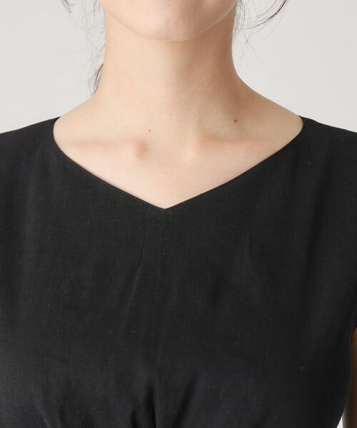 COUP DE CHANCE / クードシャンス ロング・マキシ丈ワンピース | 【洗える/日本製/麻混素材】フィットアンドフレアワンピース | 詳細19