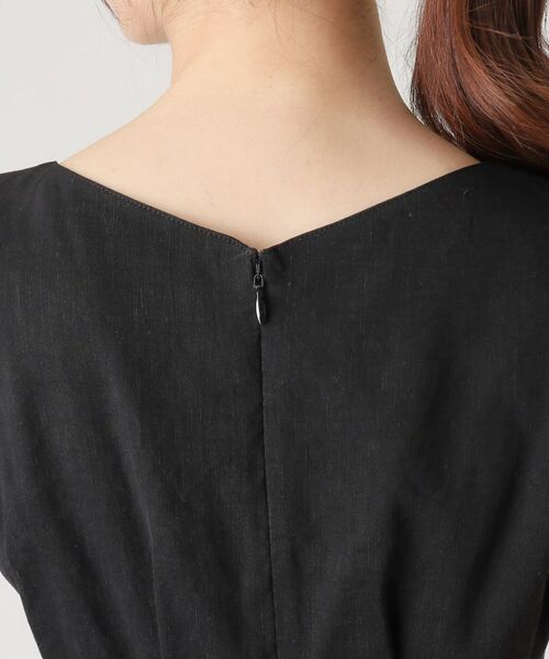 COUP DE CHANCE / クードシャンス ロング・マキシ丈ワンピース | 【洗える/日本製/麻混素材】フィットアンドフレアワンピース | 詳細20